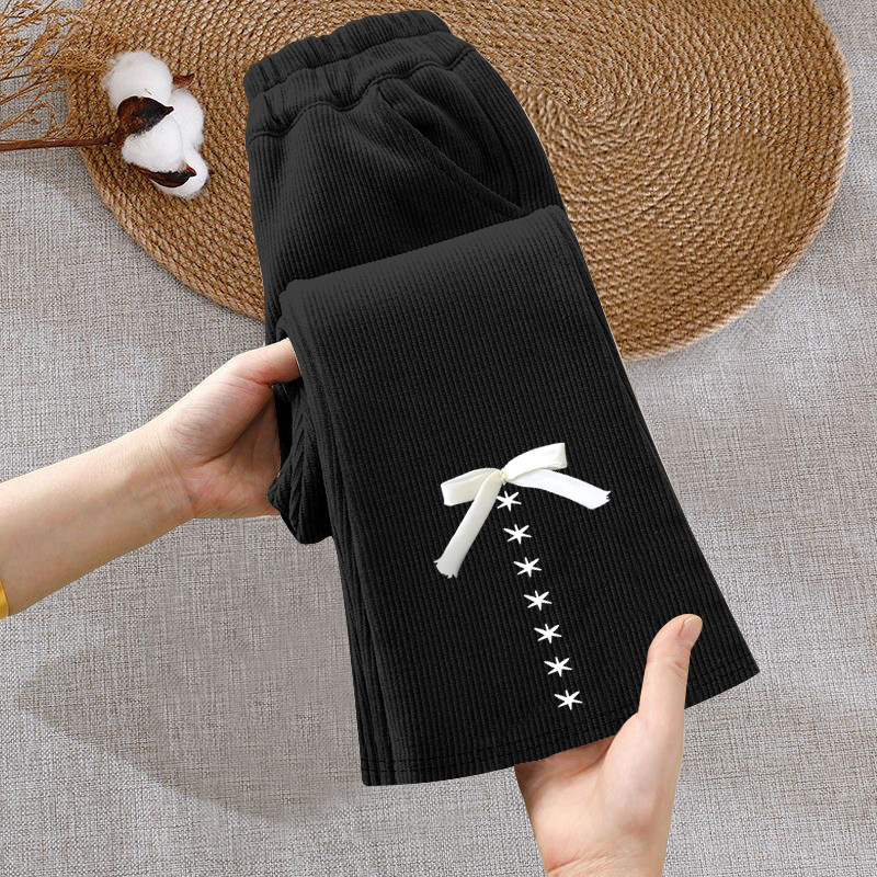 女童喇叭裤2025春秋新款中大童洋气修身灯芯绒裤儿童外穿微喇裤潮,淘宝优惠券,粉丝福利购,淘宝优惠卷