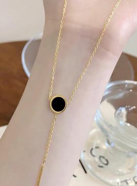 2024年新款流苏圆盘锁骨链不掉色