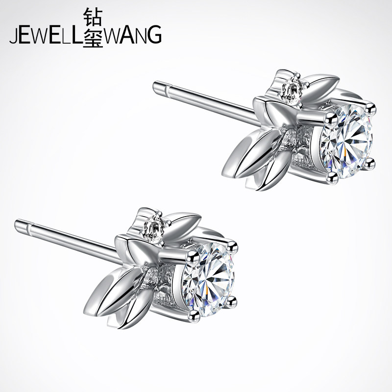 jewellwang藤蔓原创设计30分耳钉 jewellwang珠宝耳钉