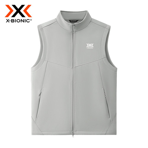 X-BIONIC 户外立领马甲男拉链保暖背心 秋冬透气中层休闲运动无袖 - 图3