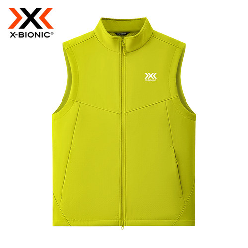 X-BIONIC 户外立领马甲男拉链保暖背心 秋冬透气中层休闲运动无袖 - 图1