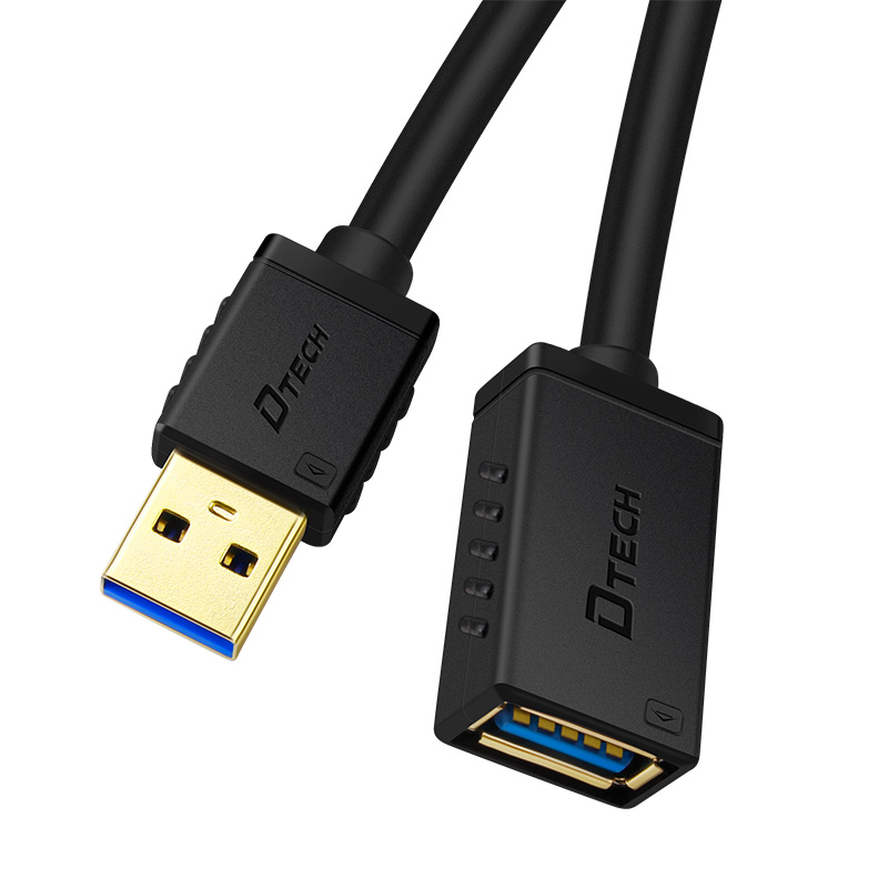 帝特USB3.0延长线公对母1/2/3/5米m数据线手机充电线电脑连打印机鼠标键盘U优盘加长线转接头口车载监控 - 图1