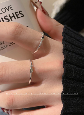 超好戴的~极细迷你版小鱼戒指女