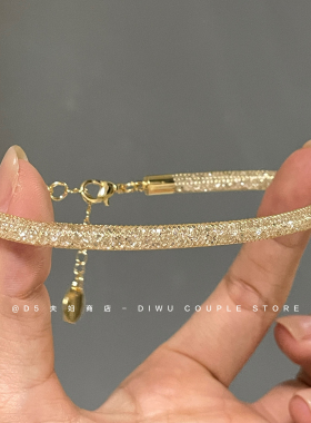 意大利钱袋子麻花手链女