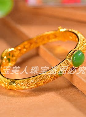 和田玉碧玉手镯手环手链
