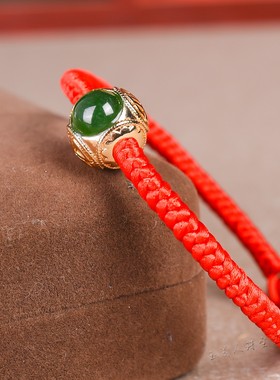 天然和田玉路路通手链女款简约