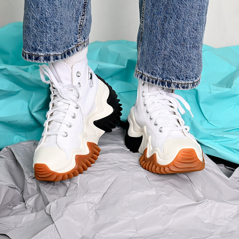 Converse/匡威Run Star Motion女厚底松糕鞋未来电波171545C/546C_虎窝淘