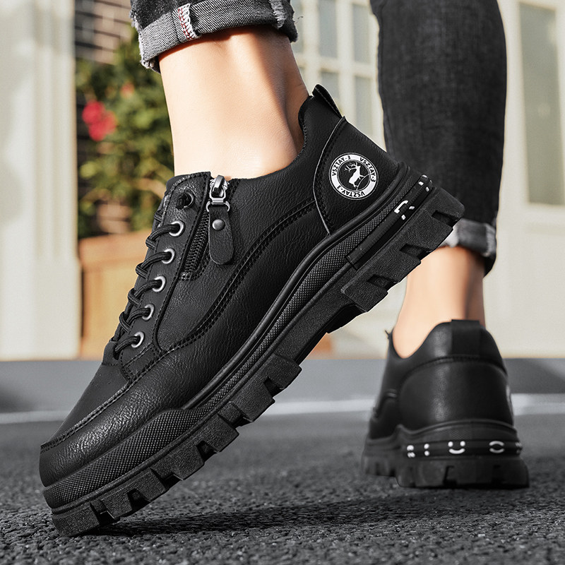 大码男鞋45春季马丁靴46透气防滑高帮鞋38码休闲鞋增高鞋工装鞋,淘宝优惠券,粉丝福利购,淘宝优惠卷