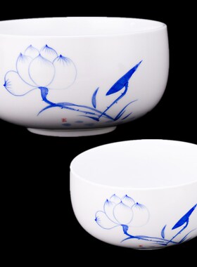 佛堂用品莲花无字钵陶瓷无字钵