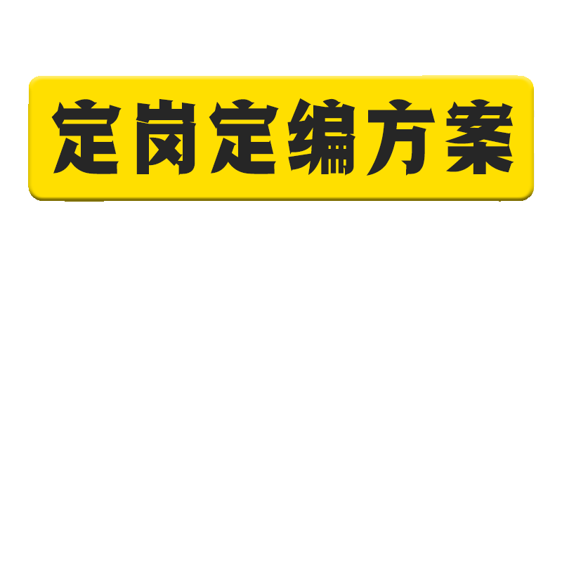 2024国企事业单位三定方案人力资源定岗定责定编定员定额定薪制度 - 图1