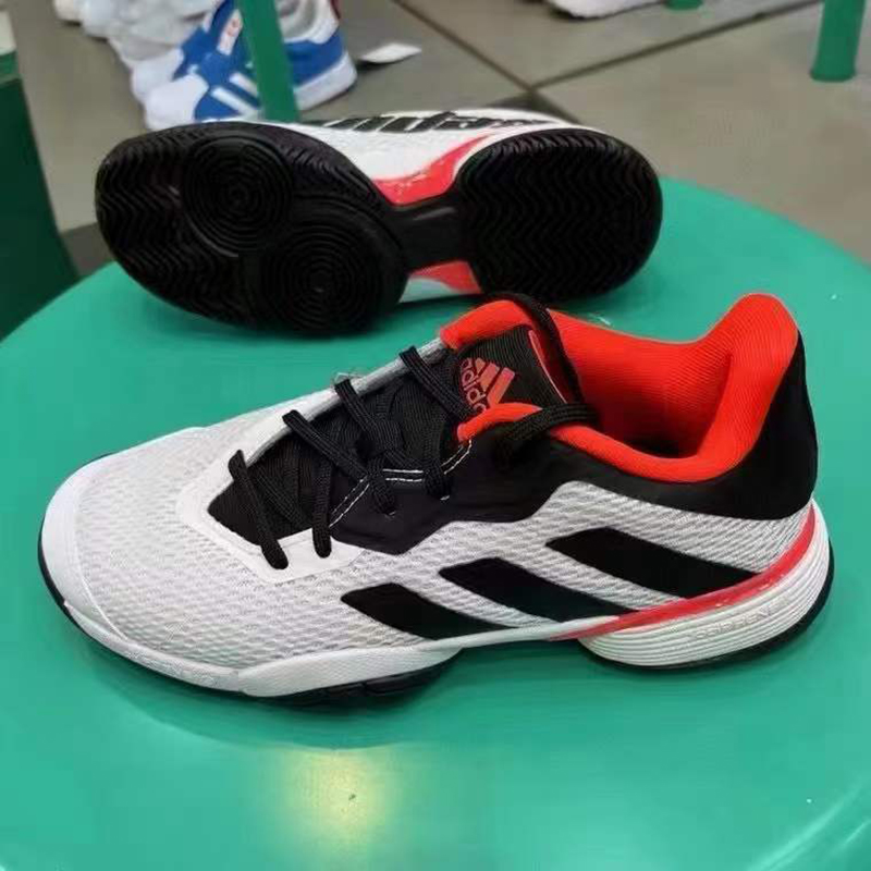 Adidas阿迪达斯Barricade k女子舒适运动鞋休闲舒适网球鞋 GW2996 - 图0