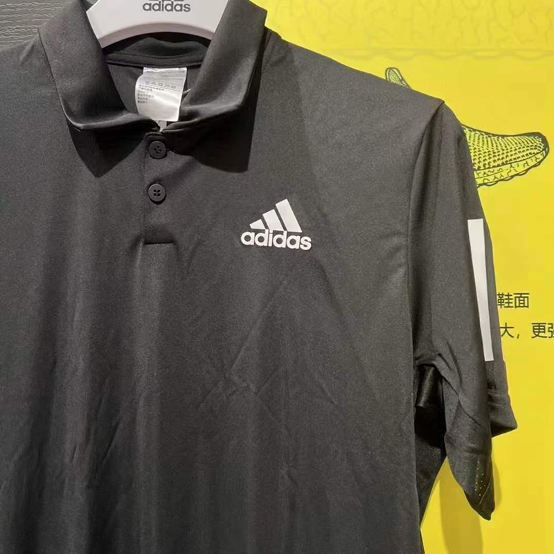 adidas/阿迪达斯POLO衫男夏季翻领半截袖透气短袖运动T恤HB6224 - 图0