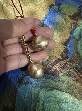 不响的铃铛 没有铃铛芯 哑铃铛挂件 钥匙挂绳 包挂件
