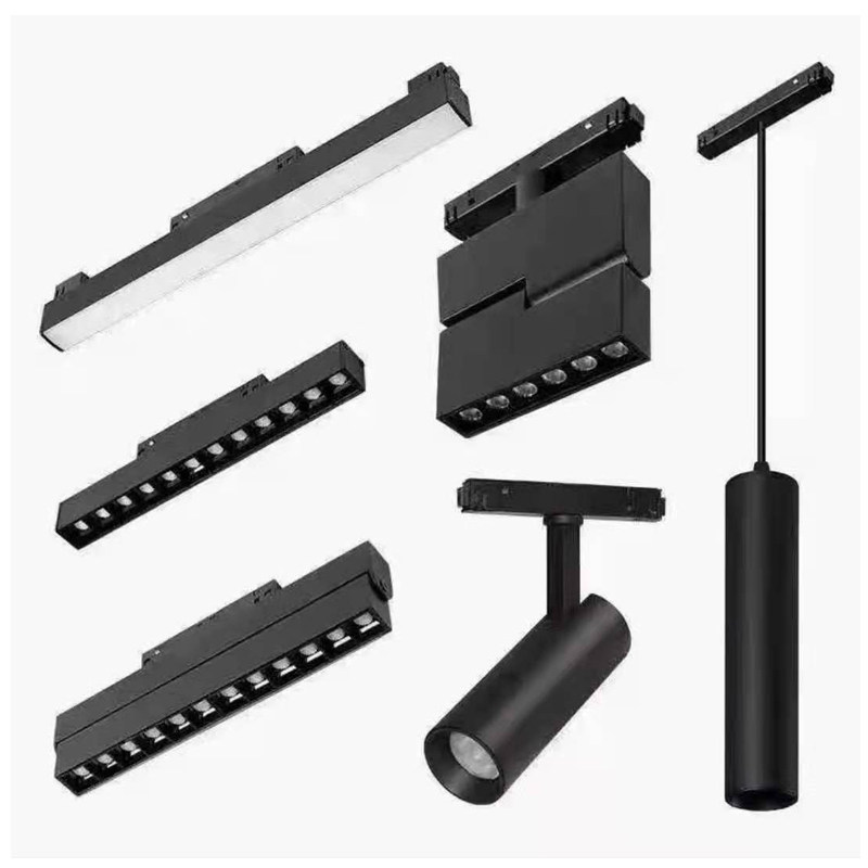 磁吸轨道灯LED射灯泛光灯折叠灯线条格栅灯防眩聚光灯无主灯照明,淘宝优惠券,粉丝福利购,淘宝优惠卷