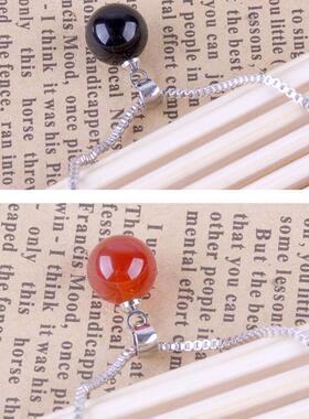 S925银韩版时尚气质圆珠吊坠