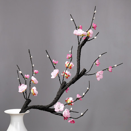 Hemoton Artificial Plum Blossom Flowers in Vase Japanese Style Fake Plum Branches Simulation Flower Faux Plant Bonsai for Sushi Dish Decor Restaurant Table Centerpiece White Hemoton Artificial Plum Blossom Flowers in Vase Japanese Style Fake Plum Branches Simulation Flower Faux Plant Bonsai for Sushi Dish Decor Restaurant Table Centerpiece White