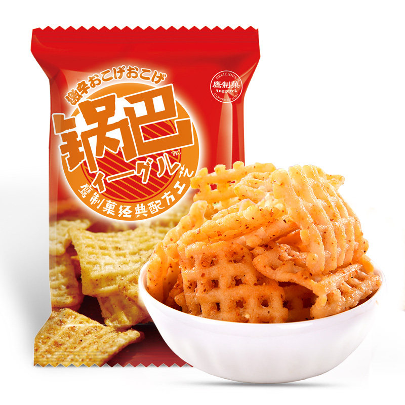 鹰制菓烧麻辣味108g袋日式米饼锅巴 鹰制果食品膨化食品