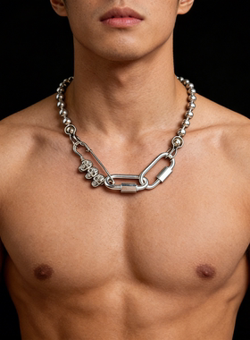 小众设计钛钢圆锥项链ins风