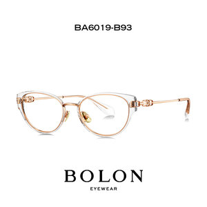 【杨紫同款】BOLON暴龙眼镜框新品猫眼镜架钛腿近视眼镜BA6019
