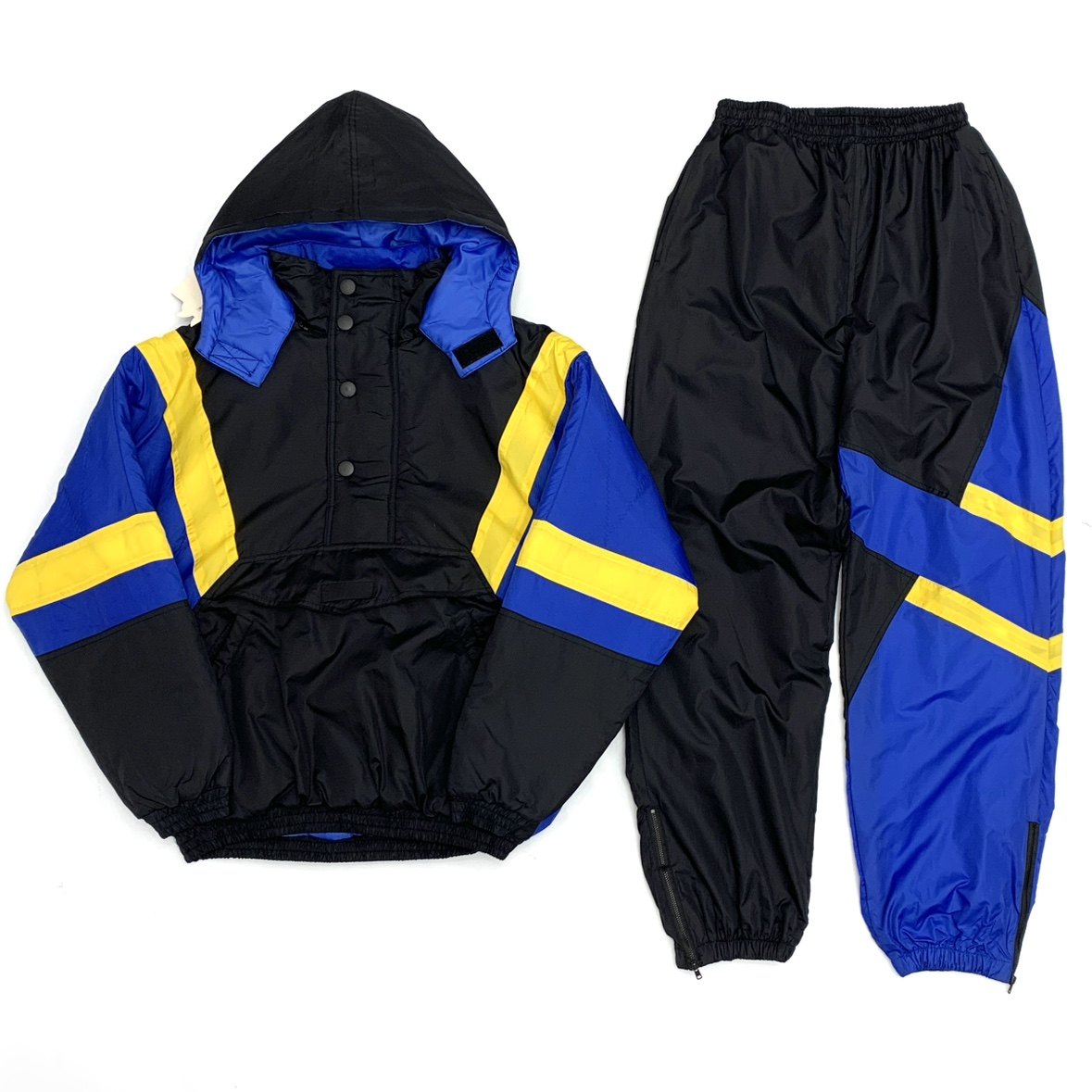 美式复古撞色拼接休闲运动套装男女宽松大码情侣款连帽棉衣外套潮,淘宝优惠券,粉丝福利购,淘宝优惠卷