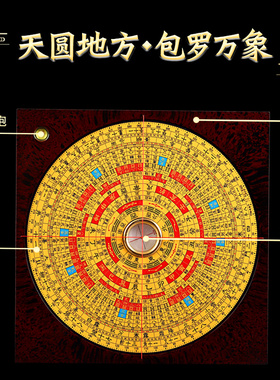 三元罗盘崇道堂树脂指南针三合盘