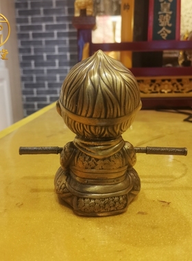 寅亥堂黄铜吉祥物桌面猴悟空摆件