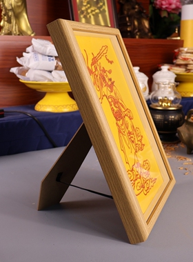 天师钟馗朱砂白描客厅玄关摆件