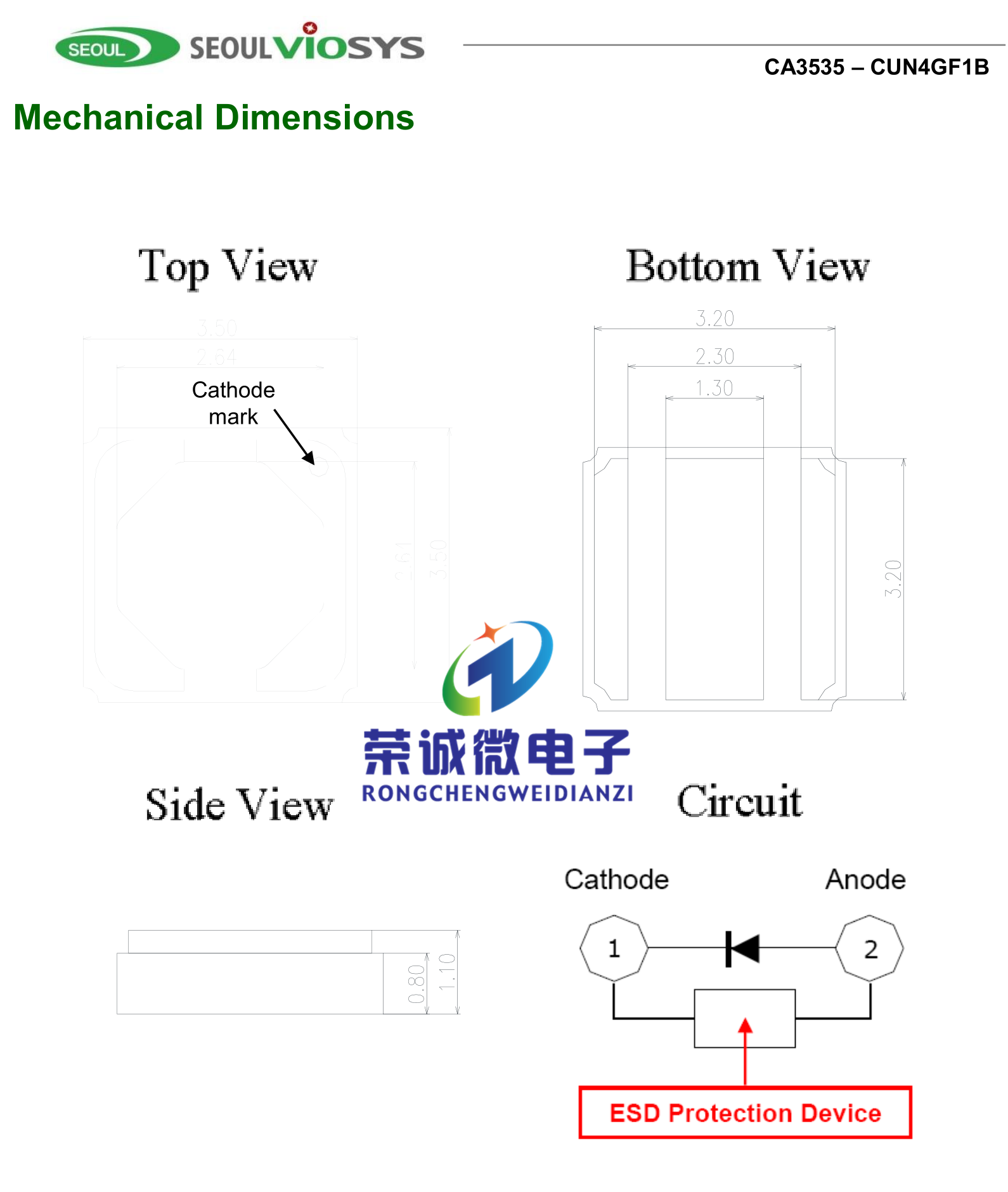 LED5V3W深紫外线光源345nm350nm平面3535贴片灯文件检查/荧光激发 - 图0