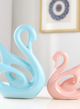 可爱陶瓷家居装饰品小摆件ins