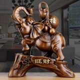 Слонские украшения пара богатства смола ремесла имитация твердых деревянных гостиных домашние винные шкафы бог -хранение украшение китайского стиля