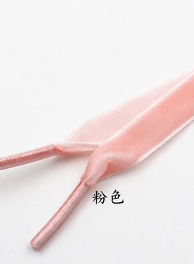 丝绒黑白色马丁靴120厘米鞋带