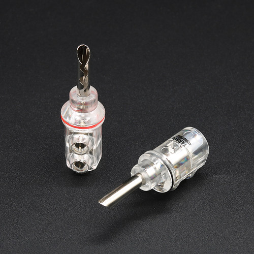 YARBO AUDIOPHILE/雅堡 SC-05RP 镀铑铂金 免焊香蕉头 音响插头 - 图2