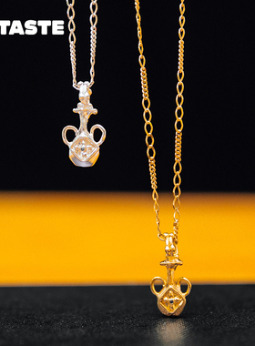 【限时85折】XTASTE 韩国 KIMZISTUDIO 花瓶项链镀金原创设计高级