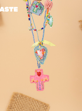 GISEL法国高级小众设计刺绣项链