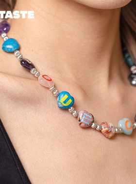 TysGrocery石头画板烹饪爱心项链