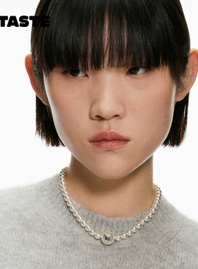 XTASTE USELESSOBJECTS 爱心珍珠项链明星同款锁骨链高级感配饰