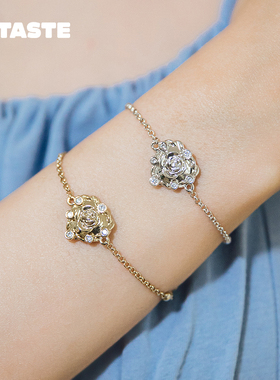 玫瑰花爱心闺蜜高颜值穿搭手链