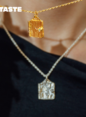 【限时85折】XTASTE 韩国 KIMZISTUDIO New You笔记本项链镀金