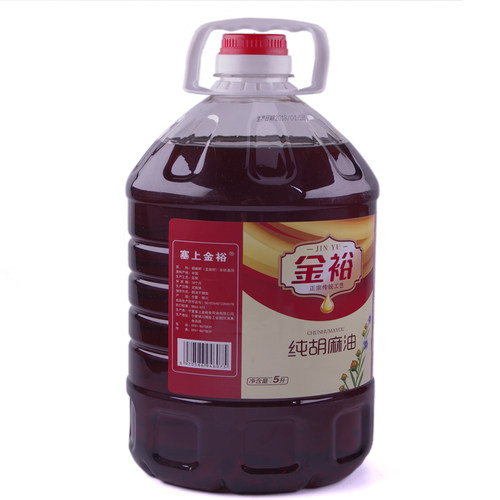 宁夏金裕纯胡麻油正品正棕亚麻籽油5L月子食用油非山西内蒙古甘肃 - 图0