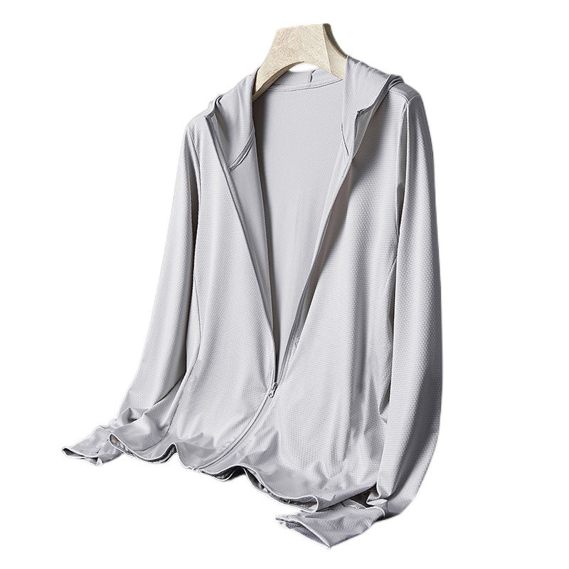 夏季薄款冰丝防晒衣男户外皮肤衣休闲运动外套透气防紫外线防晒服