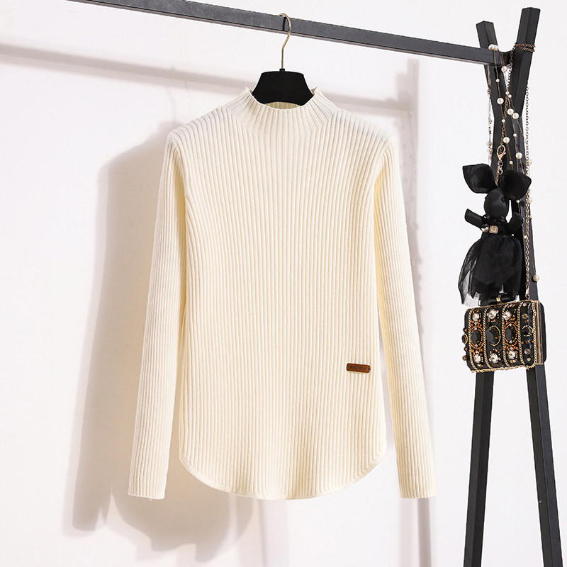 实拍大码女装2025冬季新款套头针织衫加厚中高领打底配大衣毛衣女,淘宝优惠券,粉丝福利购,淘宝优惠卷