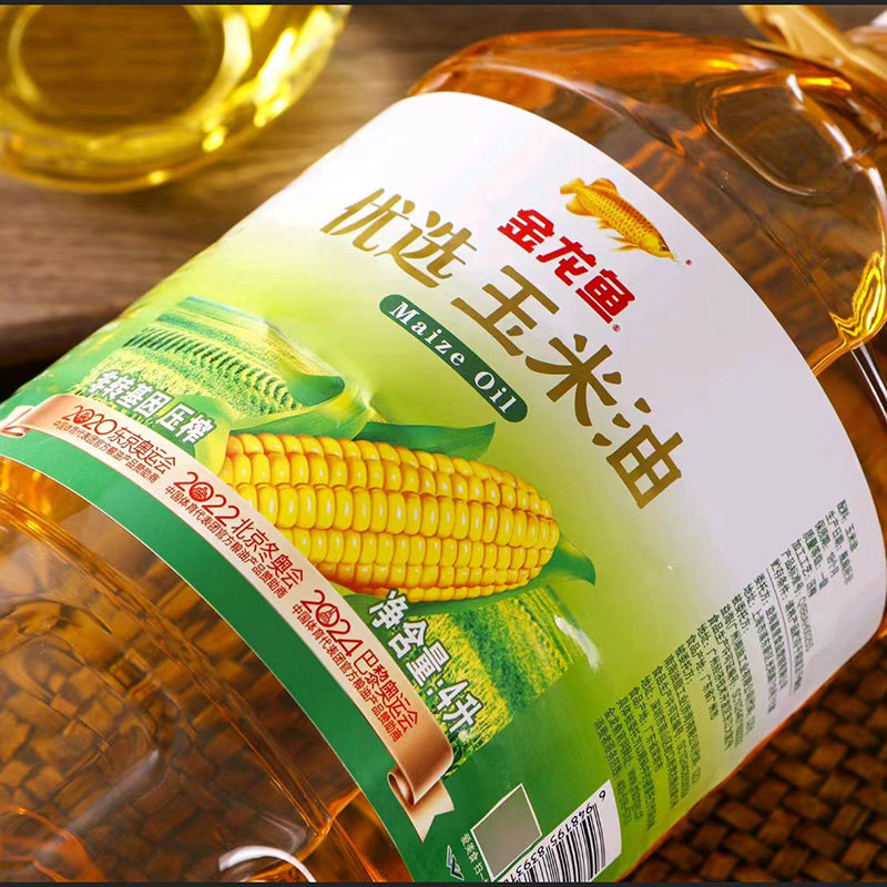 金龙鱼优选玉米油4L*1桶非转基因物理压榨家用烘焙食用植物胚芽油