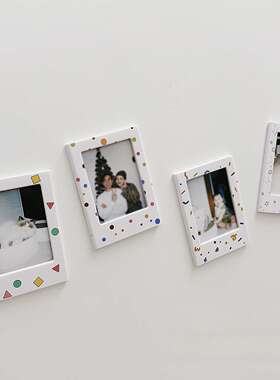 拍立得mini镂空磁吸相框冰箱贴