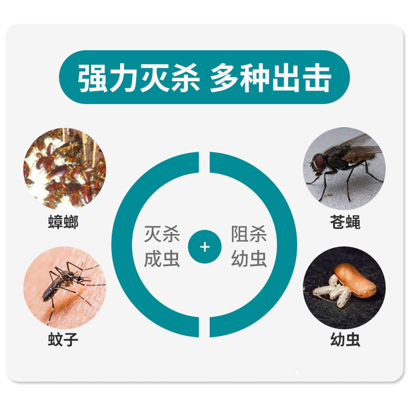 杀蟑烟剂除蟑螂药家用厨房灭除蚊子苍蝇跳蚤蜘蛛烟熏一窝端烟雾剂 - 图0