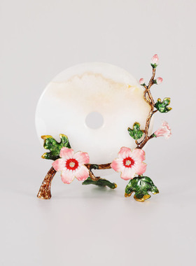 平安健康红红苹果珐琅彩柿柿如意竹报平安青春永驻家居饰品摆