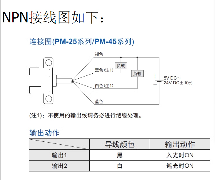 松下光电开关PM-L25 F25 U25传感器PM-L45 Y45 T45 K45 F45PM-Y65-图2