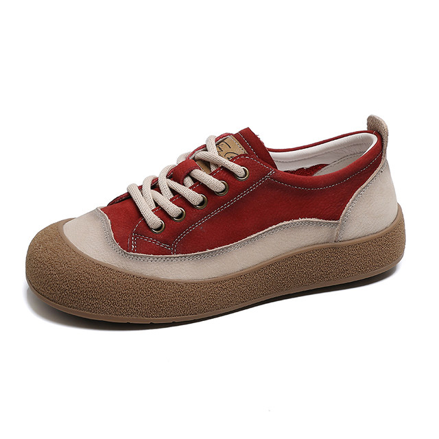 Casual style 2025 spring daily red lace