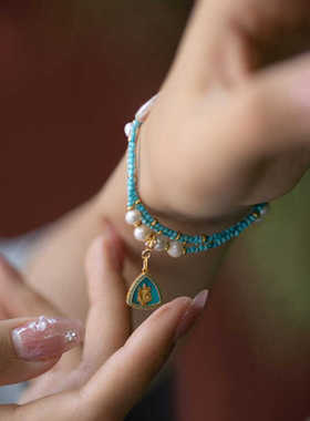 复古恶魔之眼波西米亚风锁骨链