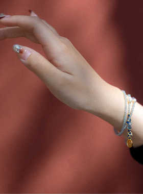 蓝晶石缠绕手链串珠Bracelet华丽