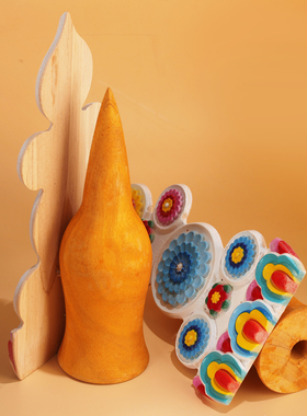 藏式实木彩绘八吉祥朵玛食子花